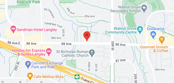 map of 334 20655 88 AVENUE